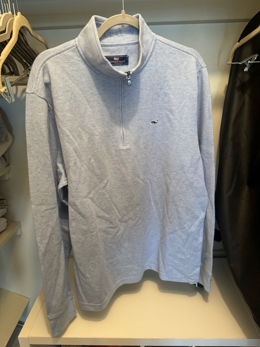 Vineyard Vines Light Blue Men's Quarter-Zip Pullover